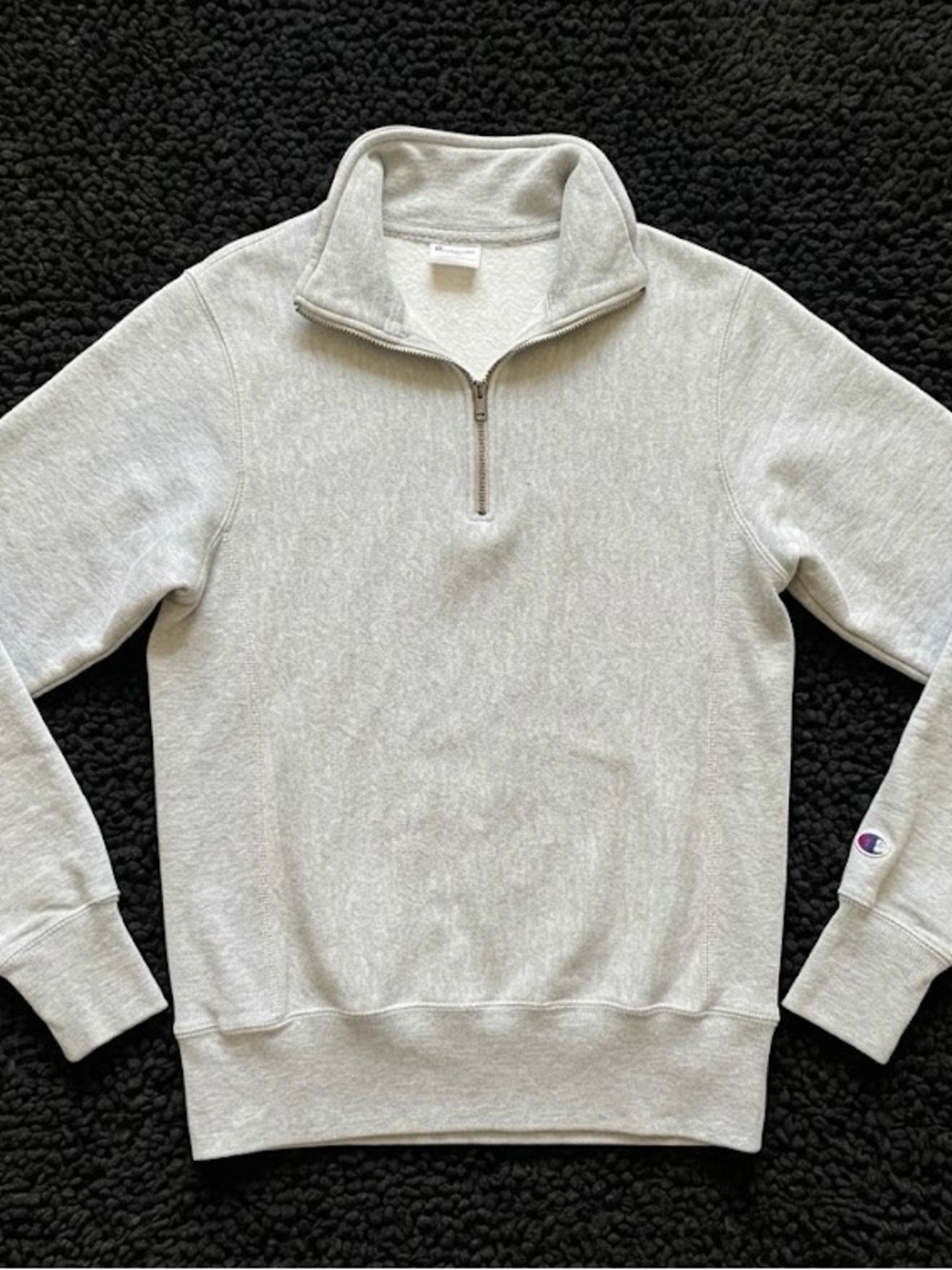 Champion Men's Light Heather Gray Quarter-Zip Pullover